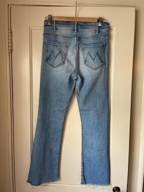 MOTHER Light Blue Cropped Ankle Jeans